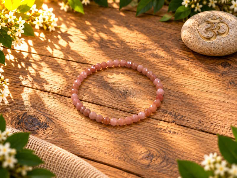 Pulsera Adularia bola facetada